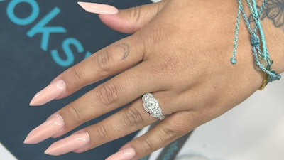 Alexandra Molnar's winning look for the Sculpted competition.