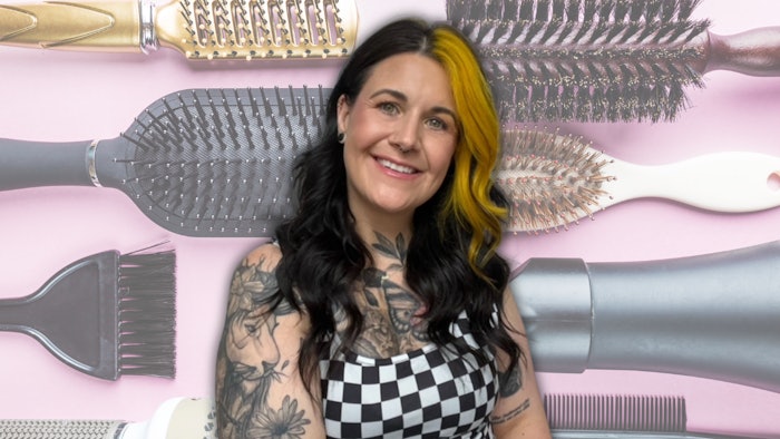 Meet Kate Kwasniak (@she_runs_withscissors). She is a hairstylist and booth renter at Blank Canvas Salon in Londonderry, NH.