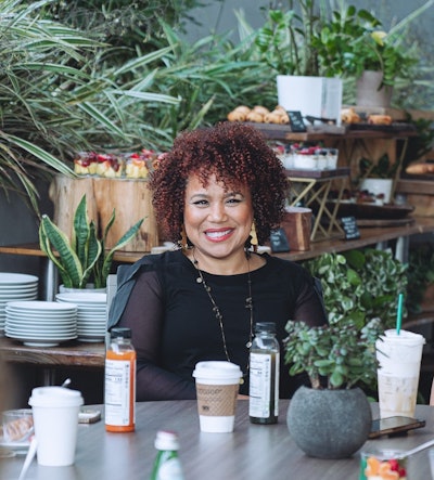 Daisy 'Daze' Henson at the Olaplex 10th anniversary event, which united the Pro Collective members.