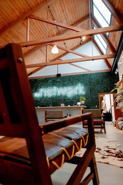 The front desk of Gina's salon, The Network Salon