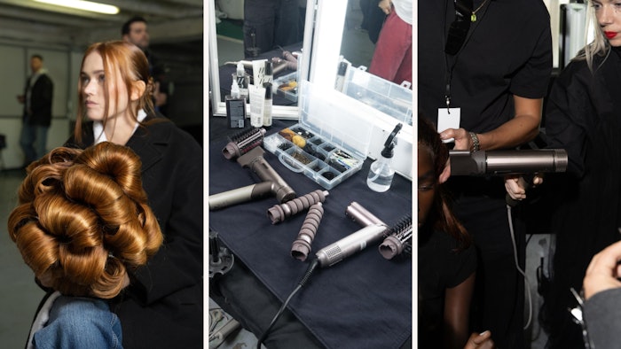 Shark Beauty sponsored the hair look for Ottolinger SS25, led by Global Ambassador Chris Appleton.