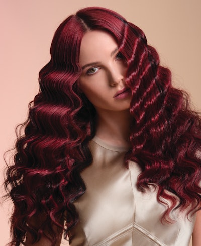 Lacquered Crimson and Voluminous Waves