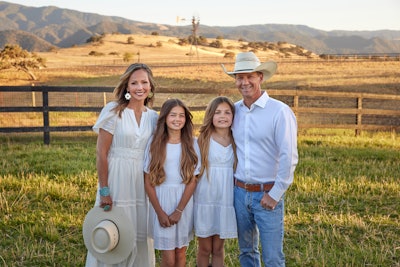 The Myers family (from L to R): Tiffany, Sydney, Audrey and Byron.