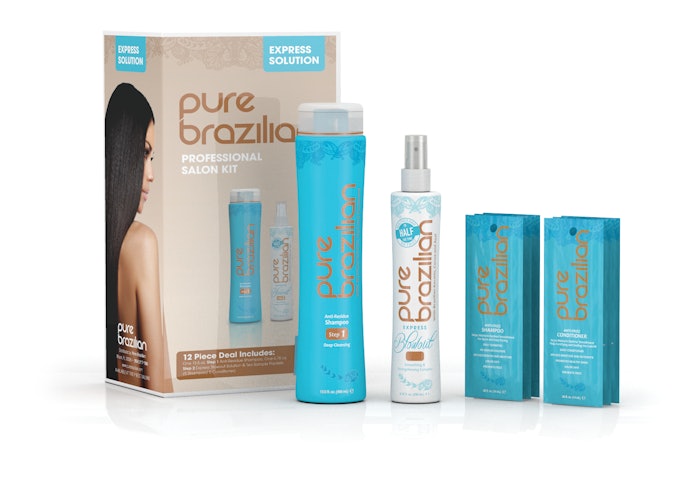 If you're in search of a quick, in-salon service to offer your clients over the holidays to boost your revenue and help your clients' hair appear smooth and shiny, then look no further than Pure Brazilian's Express Blowout.