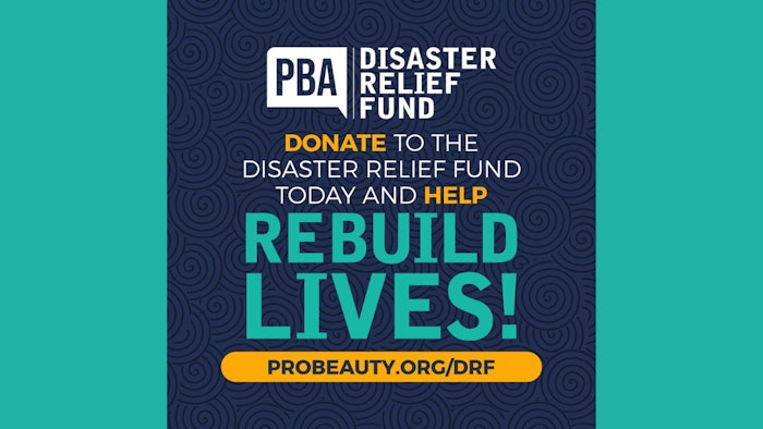 The Disaster Relief Fund (DRF) helps beauty industry professionals recover from natural disasters with 100% of funds going directly to those in need.