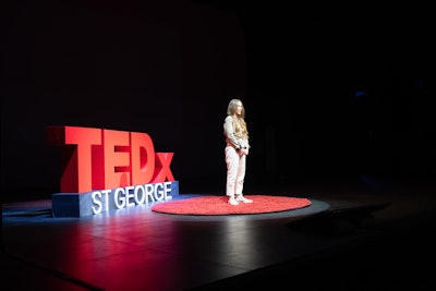 Elizabeth Faye speaking at TEDx