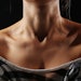 Neck and decollete of a woman