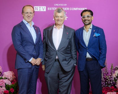 (From L to R): Stéphane de La Faverie, Executive Group President, The Estée Lauder Companies; William P. Lauder, Executive Chairman, The Estée Lauder Companies; and Rohan Vaziralli, General Manager at ELCA Cosmetics