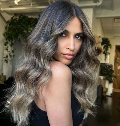 Mushroom Brunette with lowlights