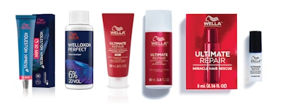 Wella Professionals ULTIMATE REPAIR regimen, Koleston Xpress and Welloxon Perfect