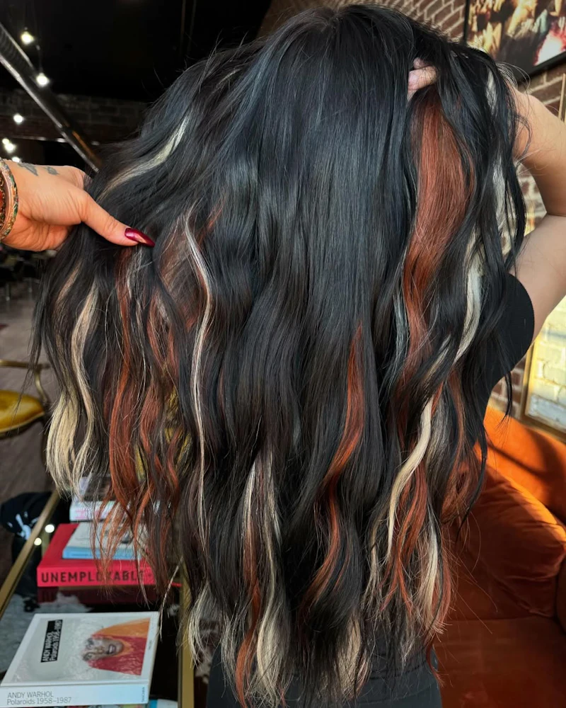 Calico Split Shot Master the Calico Hair Trend With Inspo and Tutorial | Beauty Launchpad
