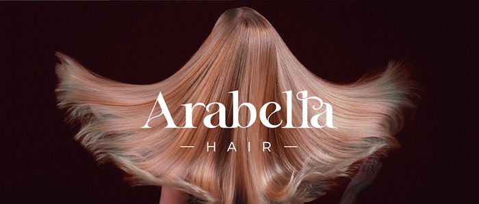 Arabella Hair logo and wig