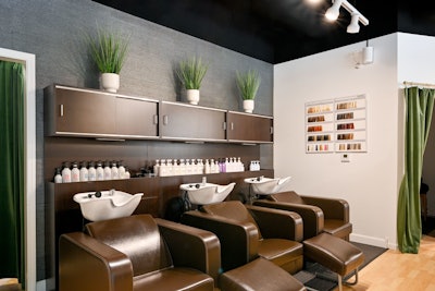 Fringe Salon Experience shampoo bowl area