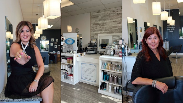 Katee Petro and Debbie Stallings and their salon: Salon Deja Vu.