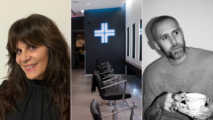 Cheryl Gibson, Orlando Ortega and their salon Luxelab