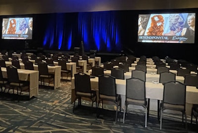 Beyond the Ponytail Styling Awards stage in Orlando, FL.