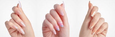 MoonBeam, Glide, and Space nails.