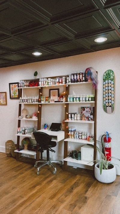 XO SALON product wall