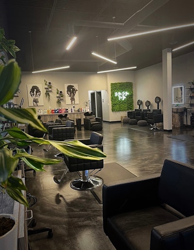 Tangled Mane Hair Studio salon interior