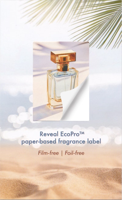 Orlandi’s new Reveal EcoPro Fragrance Sampling Label can be applied to printed cards or magazine inserts for distribution and handouts to consumers.