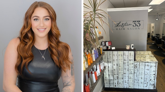 Ashley Calandro and her salon Thirteen 33 Hair Salon