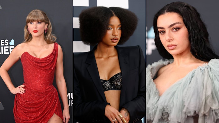 Taylor Swift, Willow Smith and Charli XCX at the Grammy Awards.