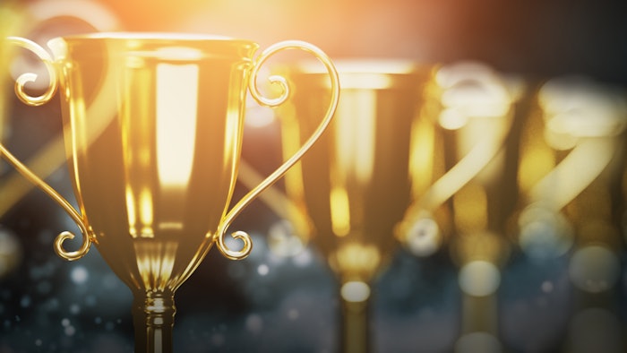 Lineup Of Gold Trophies Adobe Stock 367714926