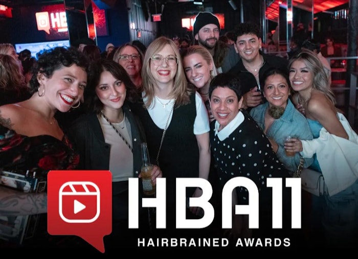 HBA11 Hairbrained Awards promotional photo that features a group of hair professionals.