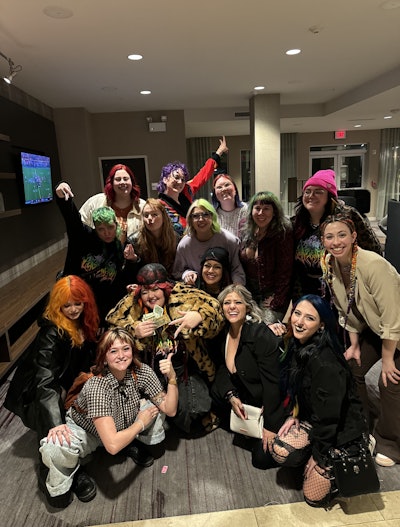 Hairstylists at the Rainbow Convention