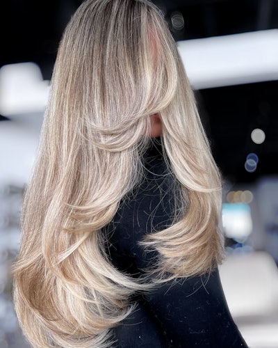 A long, wispy buttery blonde from @jillpaintsdenver.