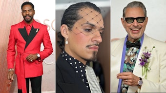 Colman Domingo, Omar Apollo and Jeff Goldblum at the 2025 Academy Awards.