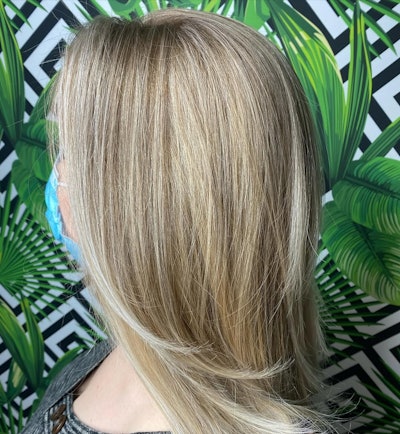 A wispy, dimensional blonde