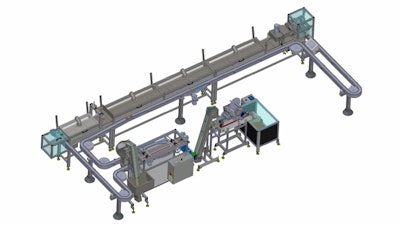 The Flex Fill 30 (FF30) Hot Melt Filler streamlines production with advanced features like automated filling, capping, and a built-in cooling tunnel for a flawless finish.