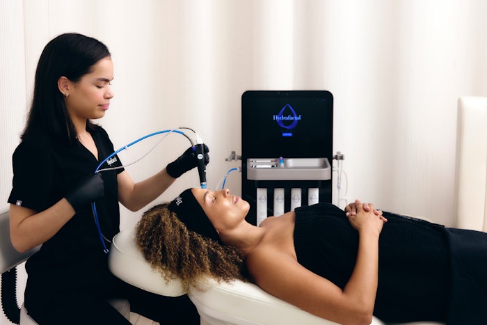 The Hydrafacial treatment provides deep hydration, promotes cellular turnover and helps support the skin’s natural barrier. These are all essential elements for combatting the effects of rapid volume loss—a result of GLP-1 use.