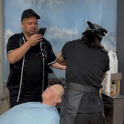 Presley Poe & Friends Shadow Winner Alvin creates content and assists Presley Poe during one of her classes.