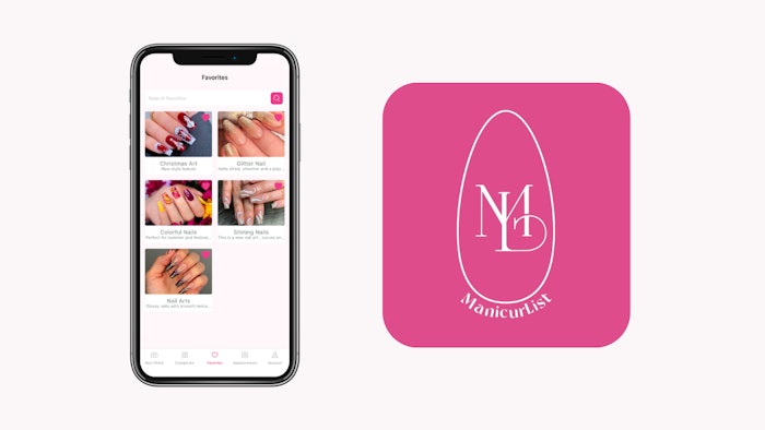 ManicurList app interface and logo