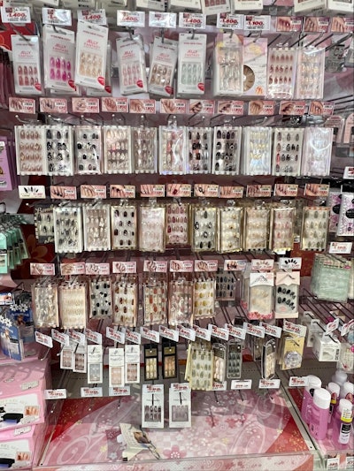 'Press-ons were also everywhere, and I noticed the same thing: the entire collection at the famous Don Quijote (aka Donki) was all neutrals and black.'