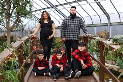 Jessie, his wife and kids