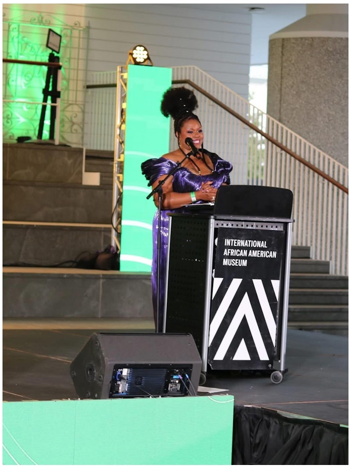 Keya Neal was presented with the Culture Award at the Jubilee Soiree, which celebrated a century of Black beauty.