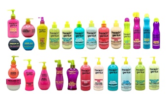 Freakin Genius launches with 21 products that are proudly made in the USA, including shampoos, conditioners, stylers and pro kits, all wrapped in bold, brightly colored packaging and infused with irresistible scents.