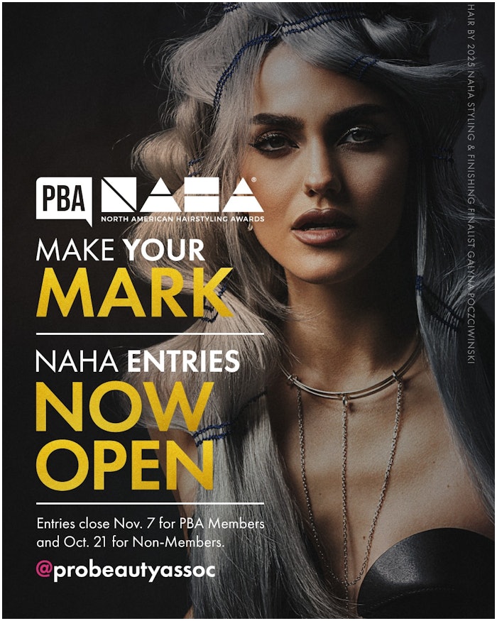 Entries are now open for the 2026 edition of the North American Hairstyling Awards (NAHA).