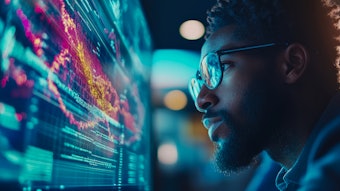 Expert Analyzing Data Computer Male Scientist Neon Adobe Stock 1298116064