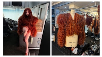 Chappell Roan sported a custom-colored hair jacket and skirt set in her music video for 'The Subway.'