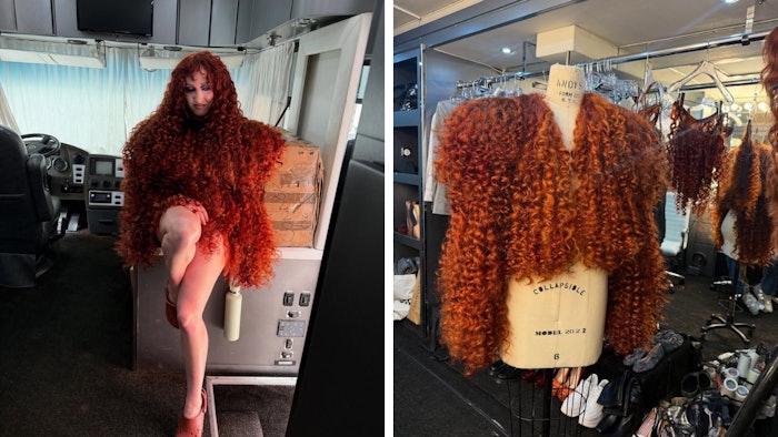 Chappell Roan sported a custom-colored hair jacket and skirt set in her music video for 'The Subway.'