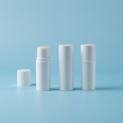 'Our new range of short cap monomaterial pansticks are versatile options for sun care and hybrid formulations,' says Sue Nichols of ICONS America.