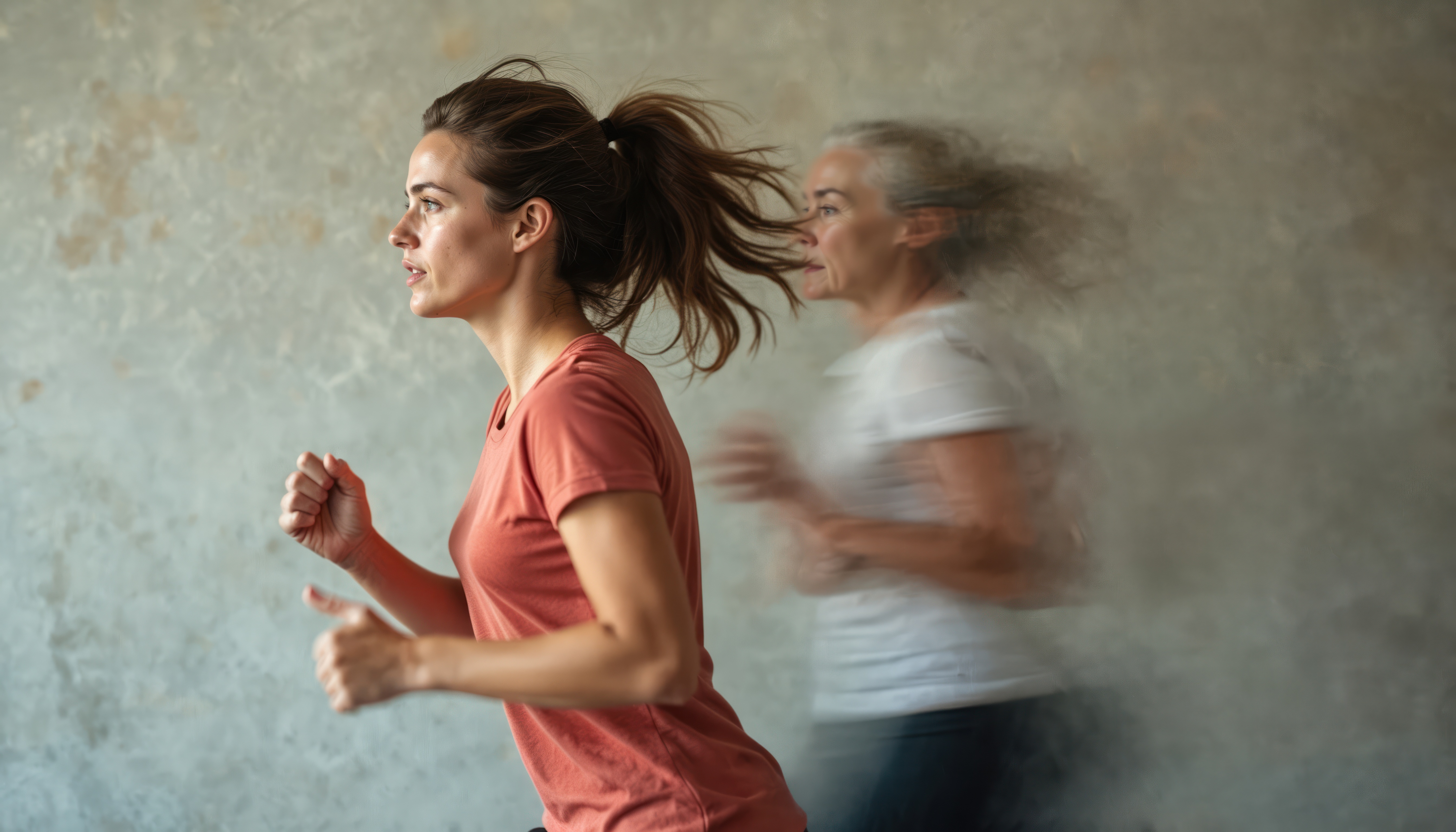 Haut.AI's new SkinGPT Aging Model, now live in Noom&rsquo;s app, shows users what they could look like in 30 years&mdash;based on their current habits or healthier choices.