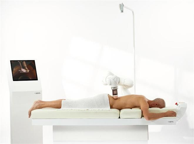 Capsix&rsquo;s iYU system is an on-skin robotic massage platform that uses AI and real-time body scanning to deliver personalized treatments without a therapist.